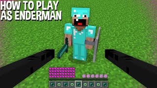 HOW to PLAY as a ENDERMAN in Minecraft ? NEW ABILITY !