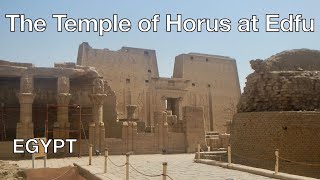 My fantastic Egyptian guide describes the Temple of Horus at Edfu,  Egypt