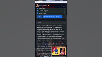 Jira Certification ACP620 Exam Question on Automation Scopes | Global, Projects, Space Type & Single