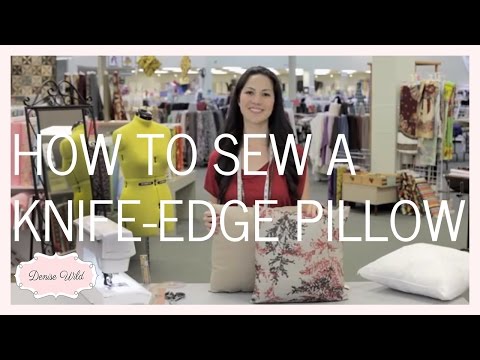 How To Sew The Perfect Knife Edge Pillow (Fabricana)
