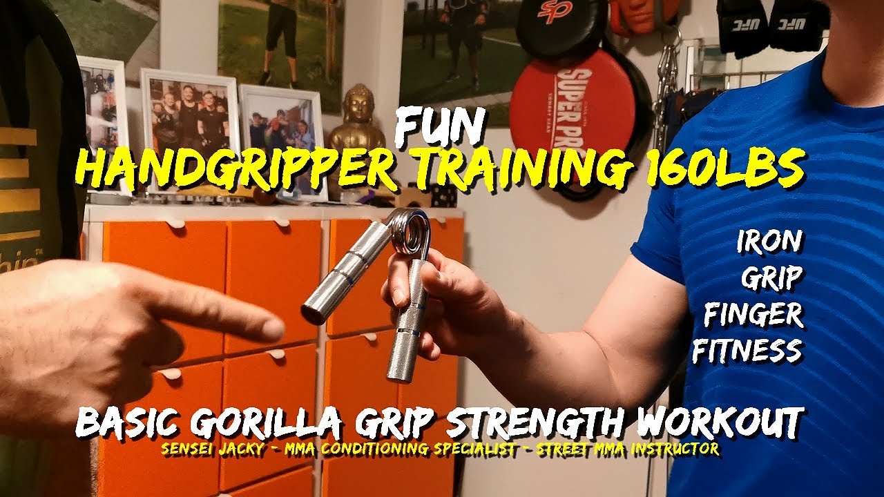 Fun Handgripper Training RB 160LBS 🖐🏼 Basic Gorilla Grip Strength 👊🏼 Forearm, Wrist & Finger