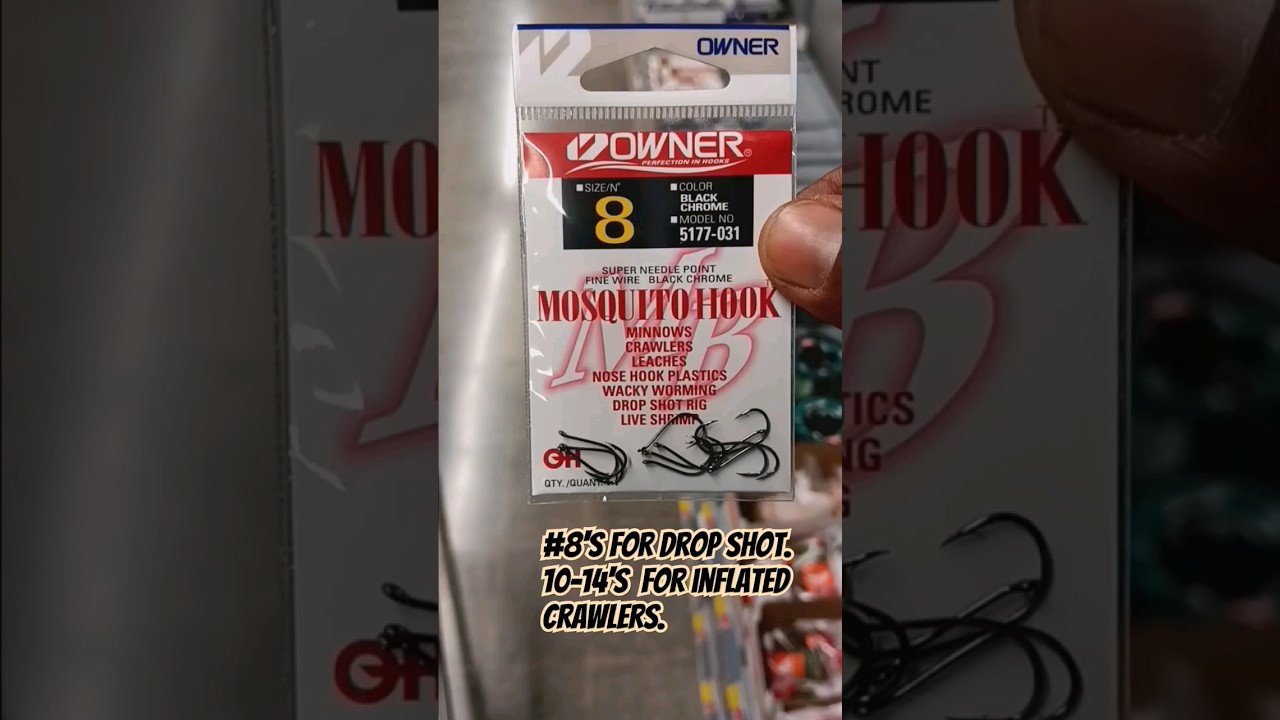 Great size hook for dropshot Gillz!! 