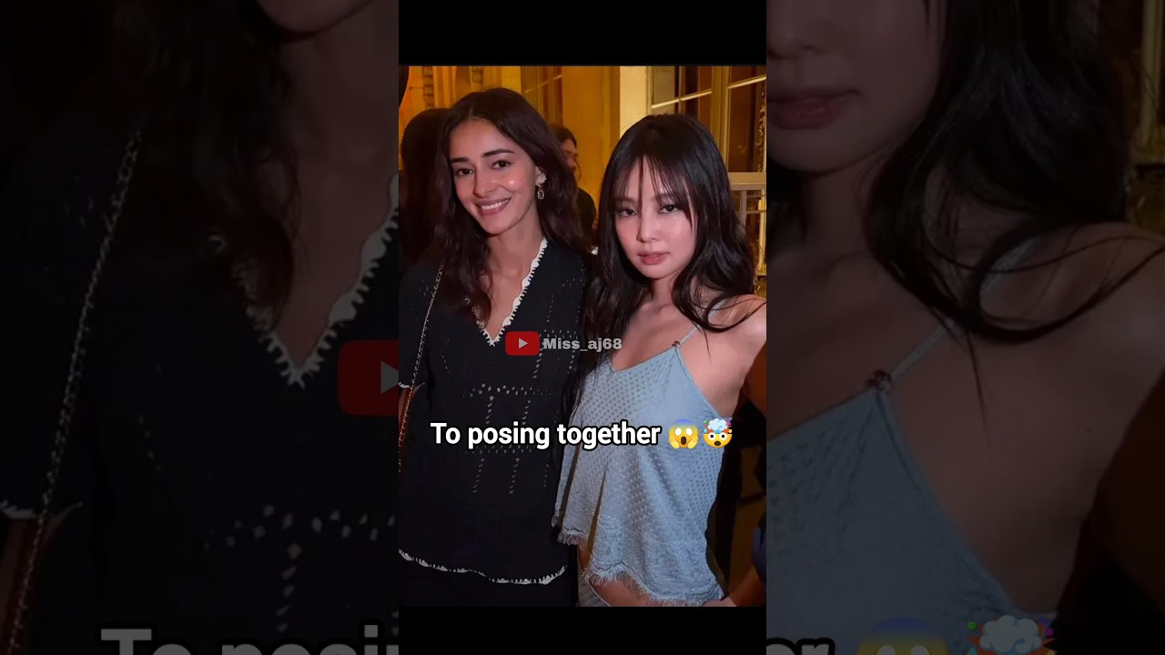 Jennie with Indian actress Ananya 😱🤯 