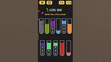 Water sort puzzle level 3810