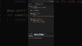 API in Python within a minute #python #fastapi #programming #api #coding