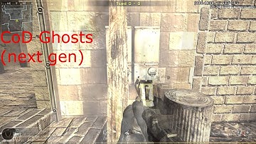 Comparing the texture of WOODCoD Ghosts Vs BF4 Vs CoD 4 Graphics