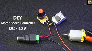How to Make Simple Motor Speed ​​Control Circuit