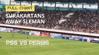 Surakartans Away Sleman Full Chant Suporter Tamu Tidak Boleh Menyanyikan Anthem