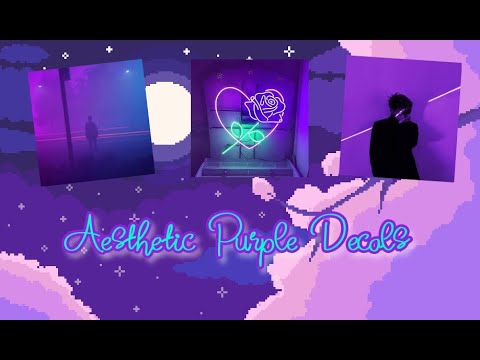 Roblox Purple Aesthetic Decal Codes Youtube - roblox aesthetic logo purple