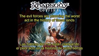 Rhapsody - Dark Reign Of Fire (Lyrics &amp; Sub. Español)