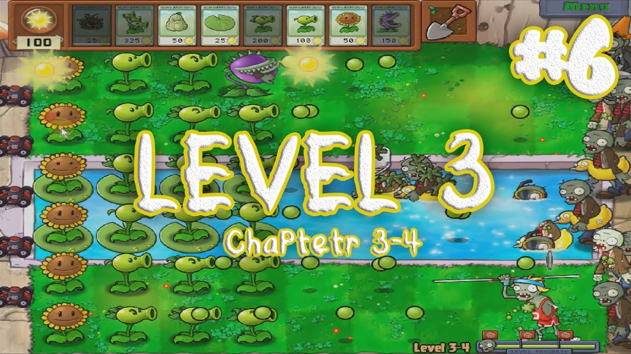 Plants Vs Zombies Level 3 Chapter 3 2 Youtube 