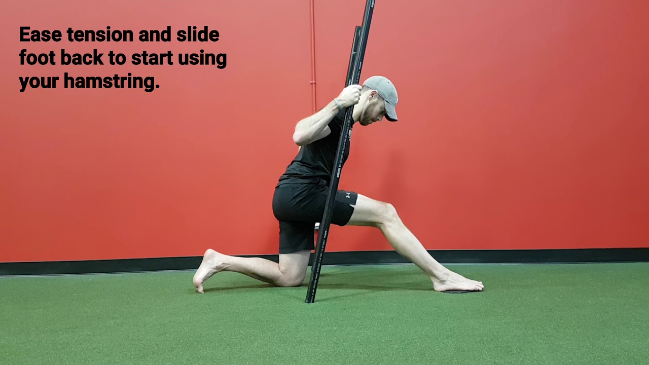 Half Kneeling ENG Hamstring Slide - YouTube
