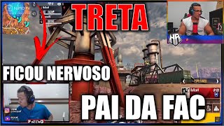 HUDSON REAGINDO TRETA ENTRE PAI DA FAC E D3 TV EM X TREINO ;JOGADOR GRINGO RACIST!A ?!