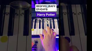 Harry Potter Piano Tutorial With Letter Notes 🎃🦉#Shorts #Pianotutorial #Piano #Halloween