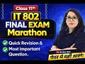 🚀 Class 11th IT 802 FINAL EXAM MARATHON | Quick Revision 🔥 Live by Barkha Mam| score 100/100 💯