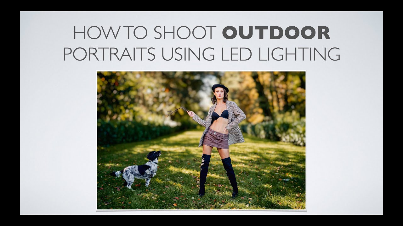Photos Using Daylight How to Shoot Outdoor DAYTIME Portraits Using LED Lighting for OPTIMAL ...