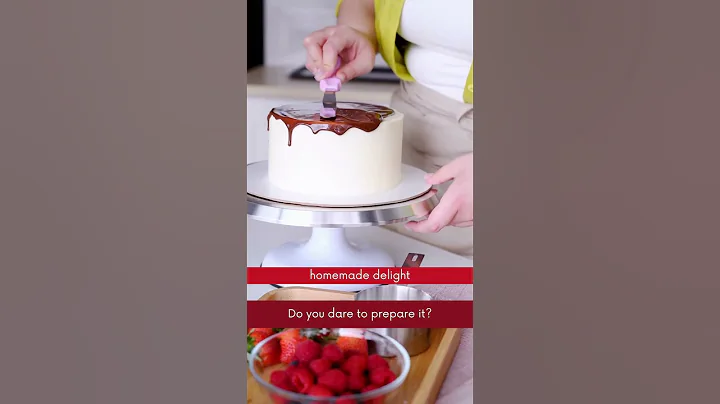 Decorating a flat cake