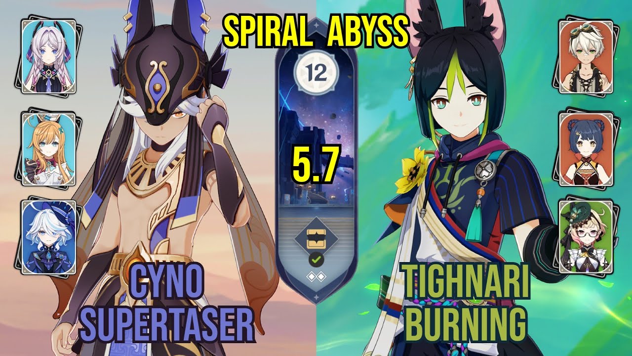 C0 Cyno Supertaser + C5 Tighnari Burning | Spiral Abyss 5.7 | Genshin Impact