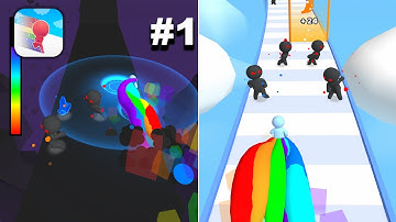 Rainbow Runner - New Release - Hyper Hybrid Casual - Gameplay Walkthrough (iOS & Android)