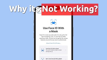 Why Face ID with Mask NOT WORKING / VISIBLE in iPhone?