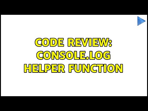 Code Review: console.log