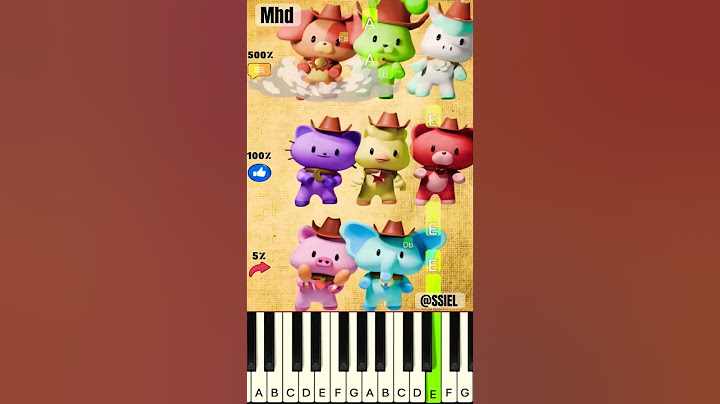 Cotton Eye Joe Smiling Critters Energy Level! @ssielstudio - Piano Tutorial