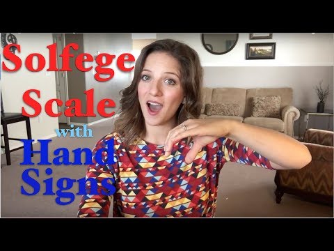 Solfege scale with