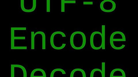 Base [6]: Unicode Conversions
