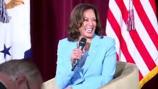 Kamala Harris Opens Remarks In Iowa By Laughing: It's Good To Be Back! Ha Ha Ha Ha!