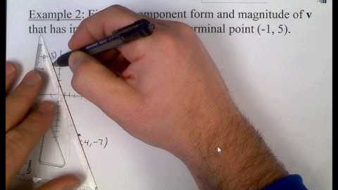 HPC 6.3 part 2 - Component form and magnitude
