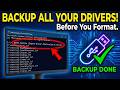 How to Backup Yours Drivers Before Formatting Windows