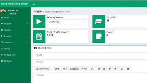 PHP & Mysql - Student management system source code