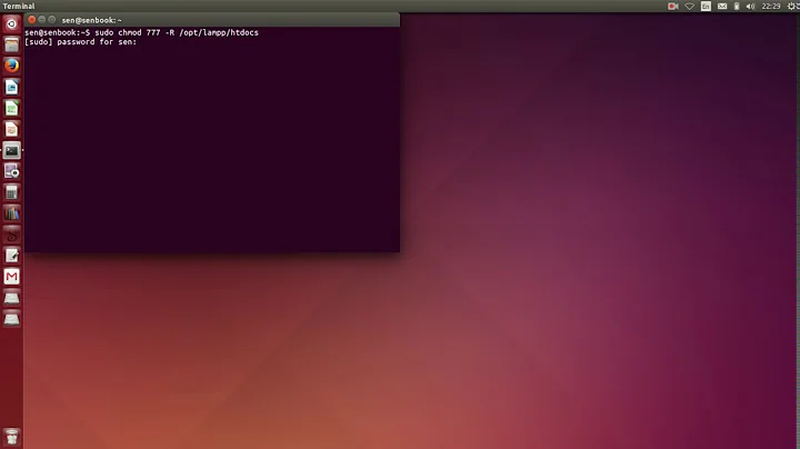 Set Permission to htdocs (lampp ubuntu)