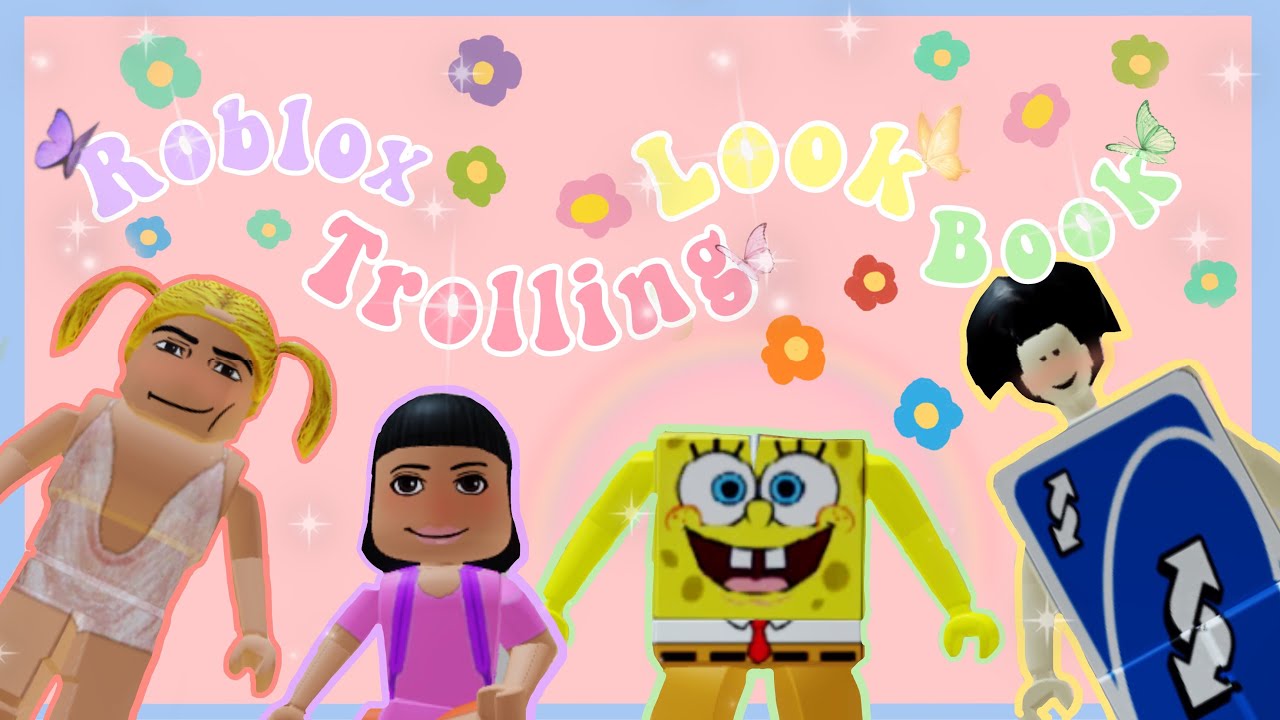 My Roblox Trolling Outfits Dora Spongebob Uno And More Youtube - troll outfits roblox