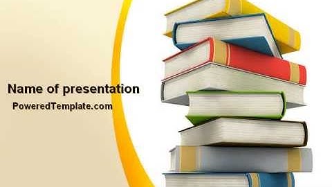 Essential Reading PowerPoint Template by PoweredTemplate.com