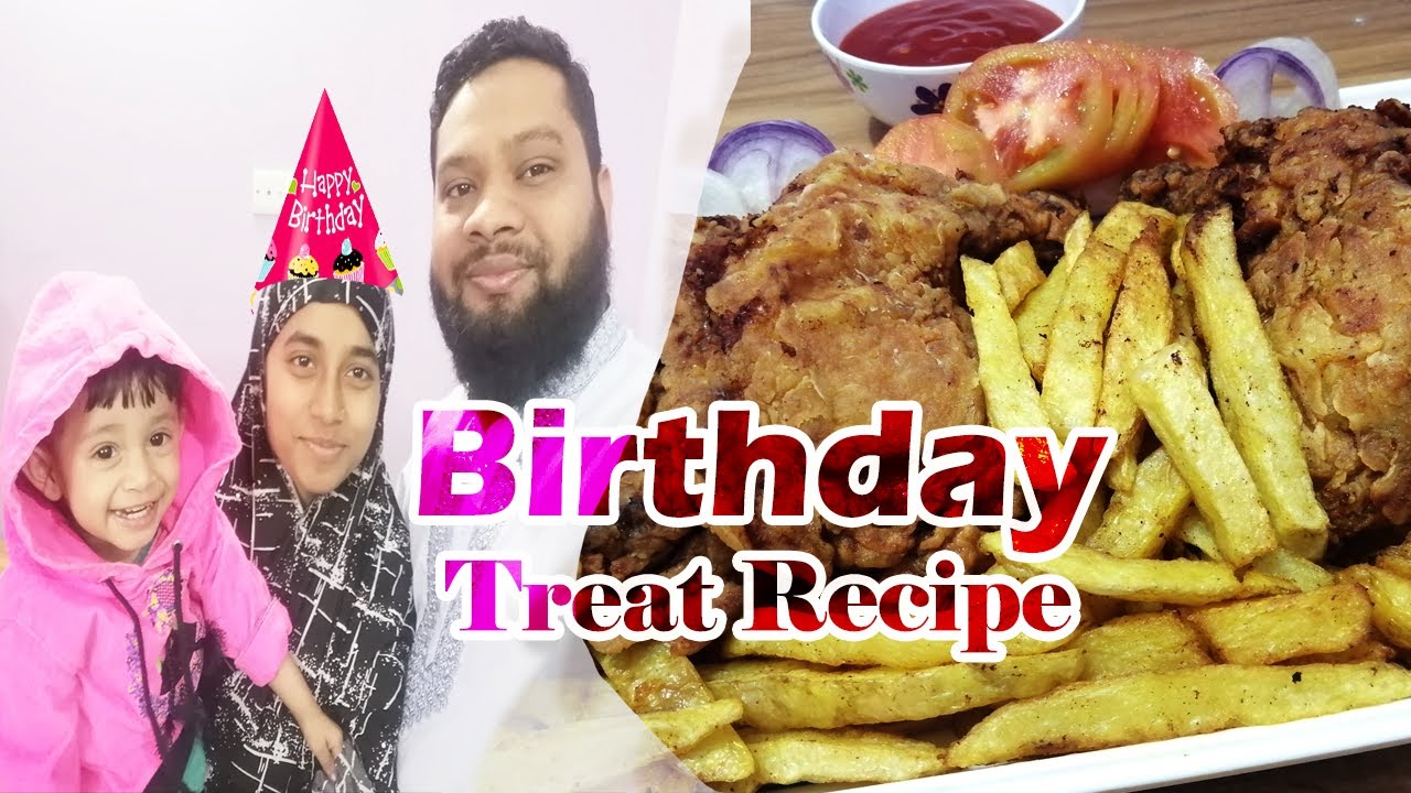 Birthday Treat Special Chicken & French Fry Recipe video. 🐔🍟.