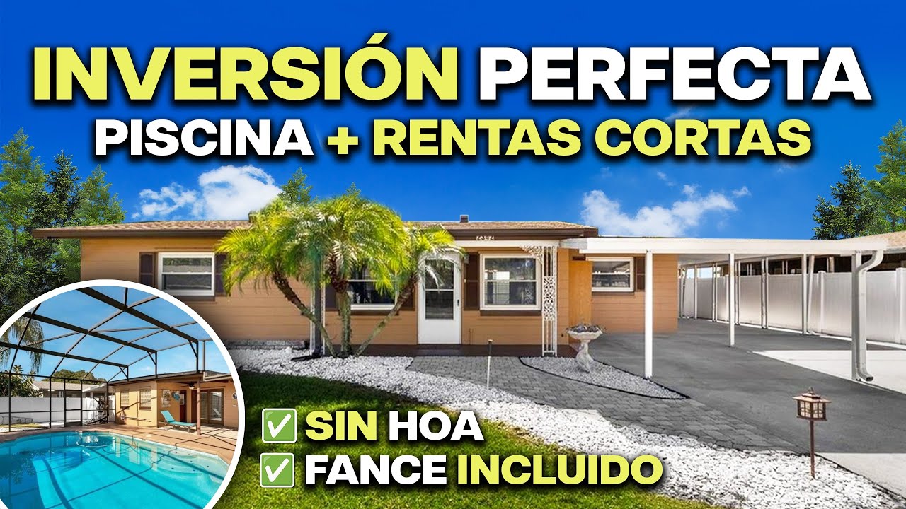 🏡 Casa para ¿VIVIR o GENERAR INGRESOS? TÚ DECIDES | Con PISCINA, Sin Alfombra en Kissimmee