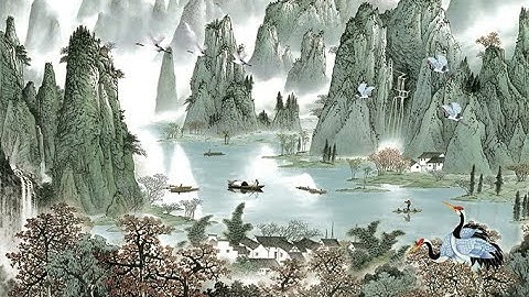 50 Mẫu Tranh 3D Vải Lụa Sông Nước Thủy Mặc Tuyệt Đẹp P2 - Xưởng In Tranh 3D Vải Lụa Sài Gòn