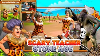 Miss T fallen in love with Gorilla- Scary teacher Stoneage - CHAPTER FRANCIS RETURN| (Android, iOS)