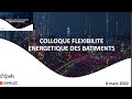 Colloque sur la flexibilit nergtique des btiments  08032022