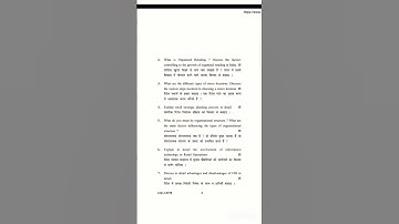 B.com 6th Sem Question Paper Retail Management 2020 KUK