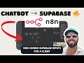 How I VibeCode MY N8N CHATBOT to "Store_Data" in SUPABASE (No Code!) 💬🔥
