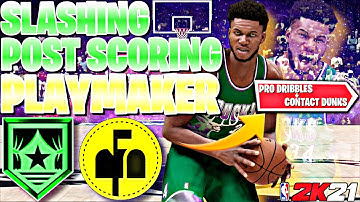 *FIRST EVER* SLASHING POST SCORING PLAYMAKER BUILD on NBA 2K21 W/ PRO DRIBBLE MOVES & CONTACT DUNKS!
