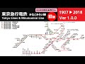 【旧版】東京急行電鉄 路線網の移り変わり (Ver1.0.0)【曲は遊佐未森さん】