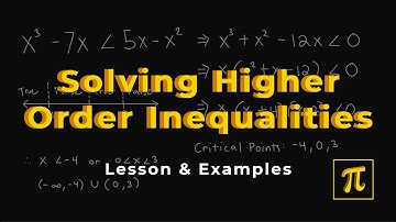 How to SOLVE HIGHER ORDER Inequalities? - The key is critical points and factoring!