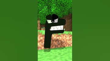 Alphabet Lore animation letters in minecraft wood #shorts