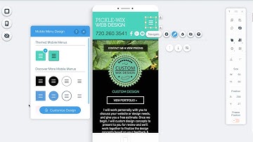 Editing Mobile Menu in Wix