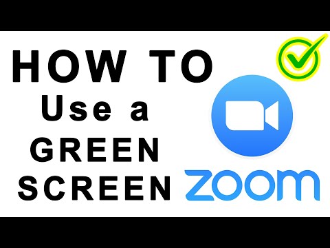 ZOOM  How to Green Screen   Virtual Background