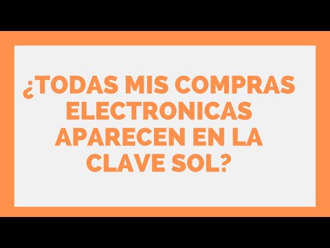 ? ¿TODAS MIS COMPRAS ELECTRONICAS APARECEN EN MI CLAVE SOL? ?Estudio Contable En Lima