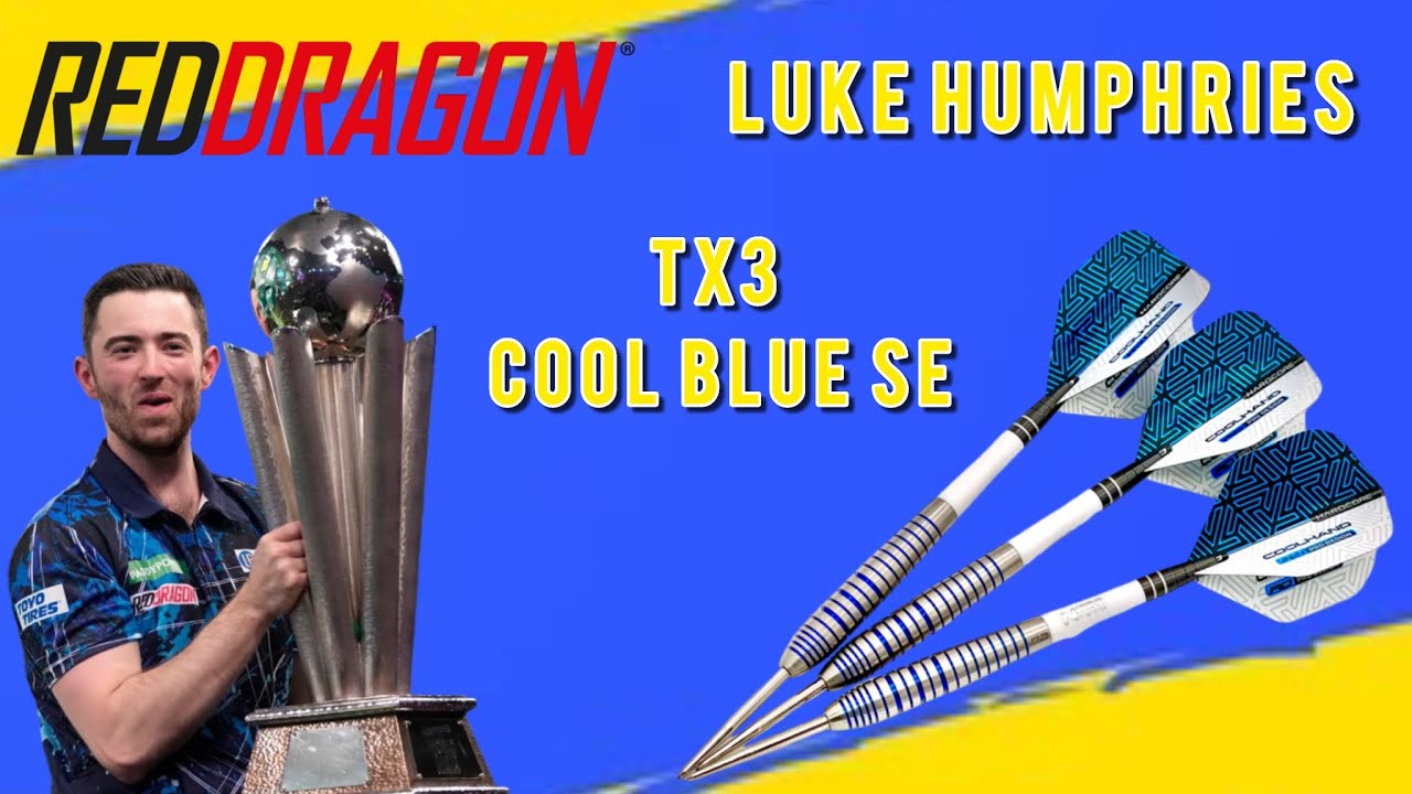 Red Dragon Darts LUKE HUMPHRIES TX3 COOL BLUE S.E. - YouTube